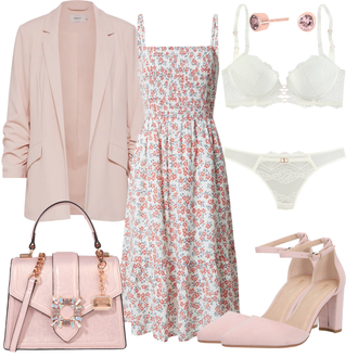 Outfit mit Grau Kleid Große Größe GAP "Stylischer Bürolook"