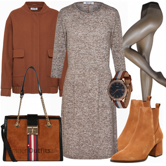 Outfit mit Stiefel VERO MODA "Edited Jacke"
