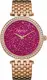 Caravelle New York Quarzuhr »Crystal Rock« rosegold / neonpink