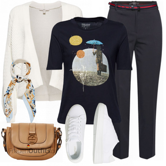 Outfit mit Grau/Weiß/Blau Unkategorisiert edc "Herbstlicher Look"