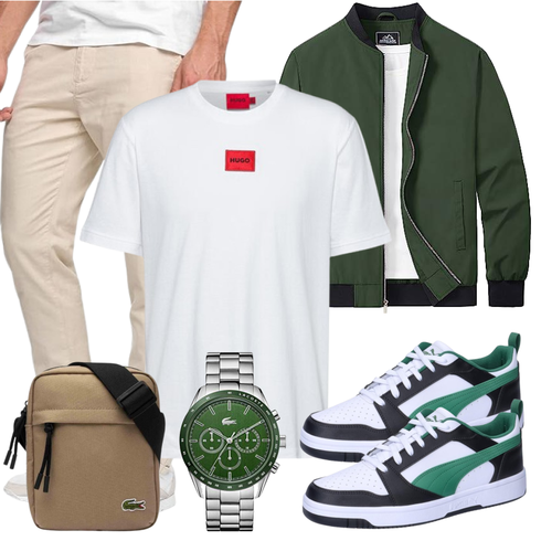 DunkelGrün/Grün UniformJacke/FliegerJacke/NylonJacke/CollegeJacke/CoachJacke/WendeJacke/BomberJacke MAGCOMSEN kombinieren