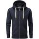 Charles Wilson Original-Kapuzenpullover mit Reißverschluss (Dunkles Marineblau, Medium)