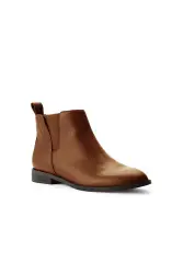 Chelsea-Boots aus Leder, Damen, Gre: 37 Normal, Braun, by Lands'''' End
