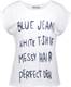 T-shirt  Blue Jeans  White T Shirt 12031 White/dark Navy 000000