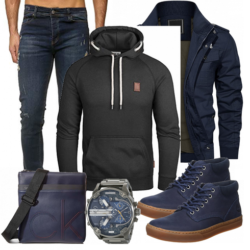 Blau Tasche/Hose/Bademode/Sommerjacke KEFITEVD kombinieren