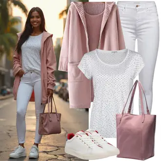 Dan plaže outfit mit Bela/Krem Usnjena Jakna/Ženske 7/8 Kavbojke/Gležnarji/Capri Kavbojke/Odrezane Kavbojke/Girlfriend Kavbojke/Kavbojka z Nizkim Pasom/Push up Kavbojke/Regular Fit Kavbojke/Ozke Kavbojke/Usnjene Čevlje/Zožene Kavbojke orsay, Bela/Krem Superge Nizka/Platnena superga/Ozka superga/Usnjene superge/Plato-Sneaker Hugo, Krem/Bela Majica s kratkimi rokavi/Majica s potiskom/Tiskana majica/Grafična majica/Lepa Majica morgan "Lepa Pomladna Oblačila"Look: Dan plaže, Koncert, Festival, Materinski dan, Rojstni dan, 40. rojstni dan, Bar, Poroka, Šola, Pop koncert, Pogreb, Jubilej, Rave, Electro, 30. rojstni dan, Gala, Koče