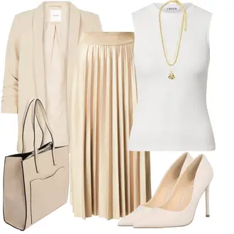 Outfit mit Rosa/Weiß/Beige/Braun/Rot Schuh High Heel Pumps/Hochfrontpump/Eleganter Schuh/Bequemer Pump Steve Madden "Business Look für Damen"