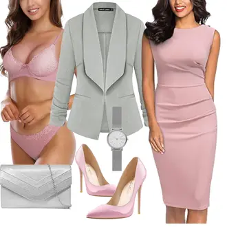 Elegante Outfits Lang mit Grau/Grün/Silber/Lila/Gelb Armbanduhr/Kettenuhr/Uhrwerkzeug Liebeskind Berlin "Eleganter Look"