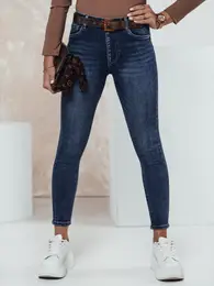 Spodnie damskie UNCLASSICA z push up'em jeansowe