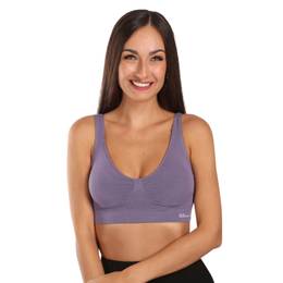 Women's bra bamboo purple