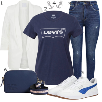 outfit mit Modra Ted Baker "Pokrivalo za pomlad"