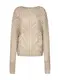PIECES Pullover PCINDA LS KNIT D2D beige