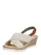 RIEKER Sandale beige / braun / silber