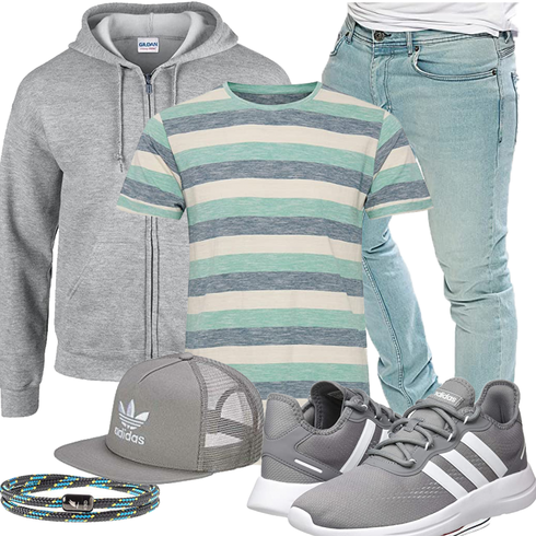 Grau Accessoire Hut Adidas kombinieren