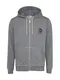 DIESEL Sweatjacke ''''Brandon-Z'''' graumeliert / schwarz