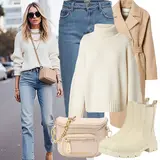 Blaue Only Relaxed Jeans Outfits image