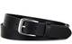 Frentree Ledergürtel MADE IN GERMANY, Gürtel für Damen und Herren, 3 cm breit, Schwarz, 90 cm