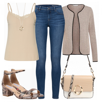 Outfit mit Blau EDC by Esprit "Schönes Frühlings Outfit"