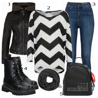 Outfit sa Plava Love Moschino "Savršeno za jesen"