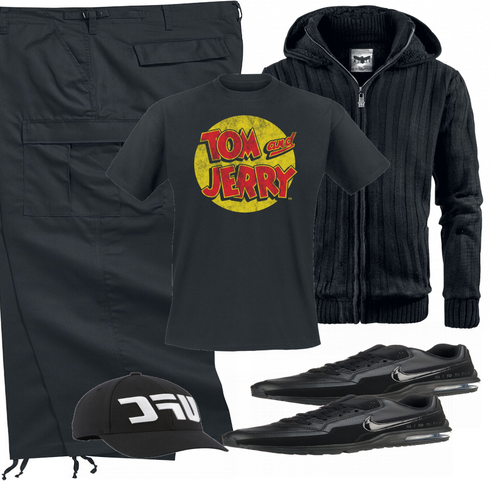 Schwarz T-Shirt kombinieren