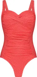 Hunkemller Dames Badmode Shaping badpak Ocean - Rood - maat 44