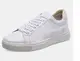 Weiße Low Sneaker aus Leder