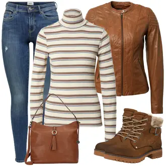 Outfit mit Rot Stiefel Tom Tailor "Outfit für den Herbst"