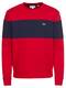 LACOSTE Sweatshirt navy / feuerrot