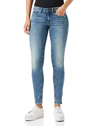 G-STAR RAW Damen Midge Zip Mid Waist Skinny Jeans,Blau (lt vintage aged destroy 8968-9114),30W / 32L