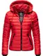 Navahoo Damen Übergangs-Jacke Steppjacke Lulana Rot Gr. S