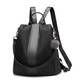 Frauen Rucksack, Swonuk Oxford Rucksack Damen Elegant Anti-Diebstahl Schultertaschen wasserdichte Nylon Stilvolle Schulrucksack für Schule, Reise, Arbeit (Schwarz-1, Oxford)