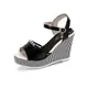 Frauen Plateau Wedges wasserdichte Sandalen High Heel Frauen Schuhe Gingham Sandalen