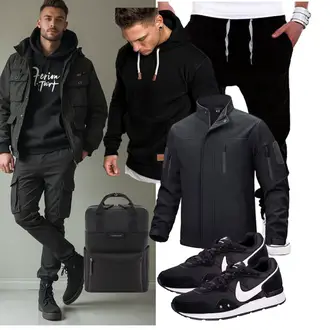 Bar Outfit mit Funktionsjacke TACVASEN, Hoodie Nike, Kapten & Son "Freizeit Outfit"Look: Bar, Wasen, Schule