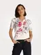 Poloshirt MONA ecru/fuchsia/schwarz