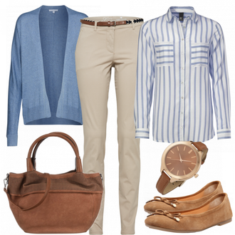 Outfit mit Braun Plateauschuh About You "Emma"