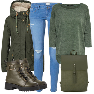 Winter Outfits mit Türkis/Grün/Hellblau 3/4 Bluse/Klassische Tunika/Elegante Tunika/ausgefallene tunika/Festliche Tunika/Lederjacke/Tuniken-Shirt/Shirt & Top Große Größe/Tunika Only "TrendigerWinterlook"