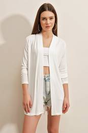 5887 Fine Cardigan - White