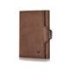 DONBOLSO® Wallety NextGen Leder I Slim Wallet mit Münzfach I Geldbeutel mit RFID Schutz I bis 11 Karten I Mini Portemonnaie für Herren und Damen I Geldbörse I Braun
