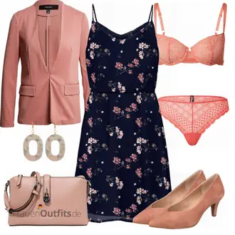 Outfit mit Braun High Heel UNISA "Sommer Look für den Alltag"
