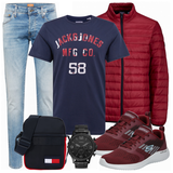 Outfits mit roten Schuhen image