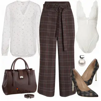 Outfit mit Schwarz High Heel Guess "Business Look für Damen"
