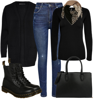 tenues avec Beige/Marron Bandana/Foulard/Écharpe/Châle About You "Look d'automne"