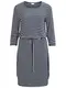 VILA Kleid 3/4-Ärmel blau / weiß