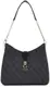 GUESS Schoudertas Zamira Hobo Shoulder Bag Coal Logo Donkergrijs