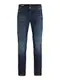Herren Jack & Jones Jeans Tim Straight Legs Slim Fit Flat Front Tim ORIGINAL, Farben:Dunkelblau, Größe Jeans:32W / 34L