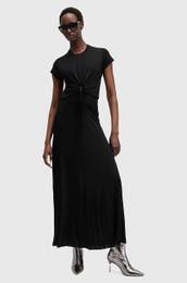 Obleka XYLIA DRESS rna barva, W095DB