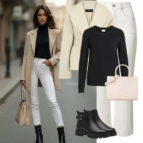 Comment poter Beige/Kaki/Marron/Blanc Grande Taille Manteau/Tricot Grande Taille/Cachemire-Cardigan/Cardigan en Laine/Cardigan Cache-cœur Vero Moda Tall avec Kaki/Crème/Blanc Pantalon Bootcut/Jeans avec Fente/Jean Court/Jean Taille Haute/Jean Évasé/Jean-culotte/Jean Large/T-shirt/Jeans vintage/Jeans Femme Longueur 7/8/Pantalon avec Fente/Pantalon Taille Haute/Pantalon Évasé/Pantalon à Cloche/Trou Pantalon Edited