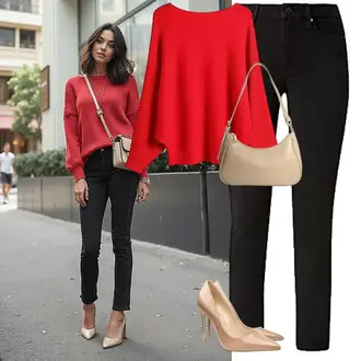 Bequeme Outfit mit Beige/Braun Bequemer Pump/Eleganter Schuh/High Heel/Hochfrontpump COLETER "Look für den Winter"