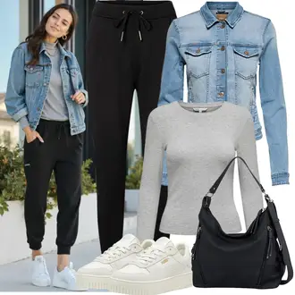Frühlings Outfits Old Money mit Grau/Hellgrau Klassische Länge/Strickshirt/Rollkragenshirt Only "Perfekt für die Freizeit"Look: Nahtlos, Sportlich, Mit Transparent, Schön, Old Money, Egirl