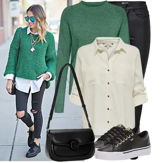 Frühlings Outfits Edel mit Schwarz Winterjacke/High Waist Jeans/Slim Fit Jeans/Push up Jeans/Leder Schuhe/Jeans mit Schlitz/Thermojeans/Biker Jeans Only, Weiß/Schwarz/Rosa/Gelb Brieftasche/Schultertasche/Kleine Tasche/Tragetasche/Baguette-Tasche/Schulranzen/Schultertasche "Cooler Look für den Frühling"Look: Nahtlos, Wetlook, Trendige, Schlichte, Elegant, Edel, 20er Jahre, Classic, Moderne, Stil, Empire, Premium, Feine, Retro